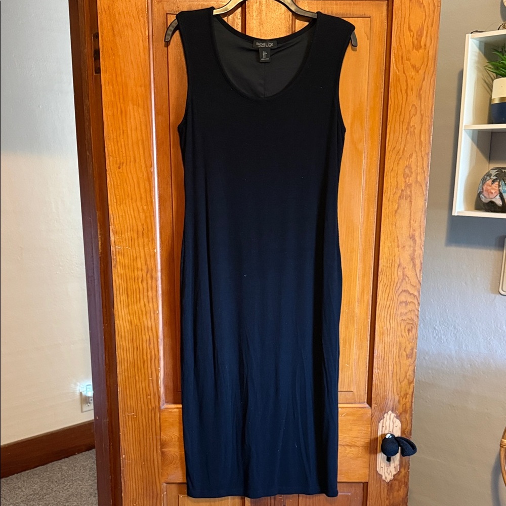 Rachel Zoe Classic Black Midi Dress